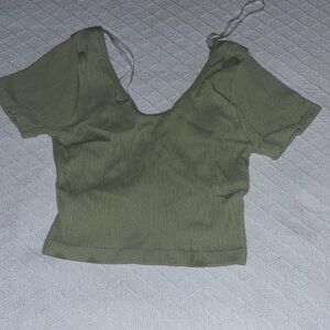 Olive Green Women's Top